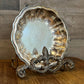 Vintage Oneida silver plate scalloped dish