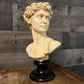 Vintage David Michelangelo bust statue sculpture by G. Ruggeri