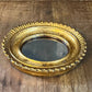 Vintage oval gold frame mirror - sunburst mirror