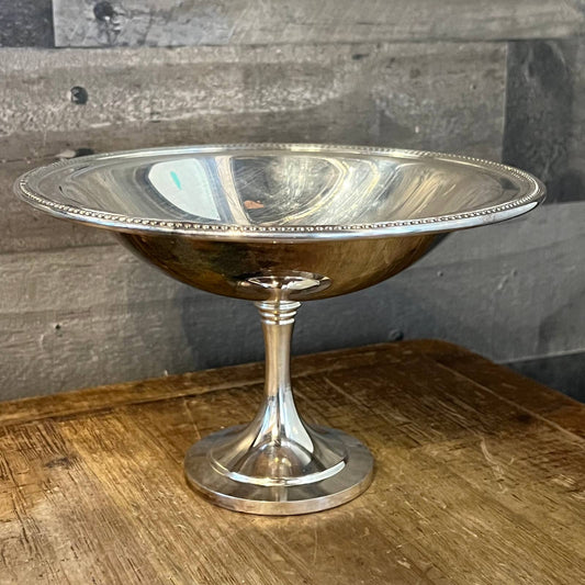 Vintage Oneida silverplate compote pedestal dish