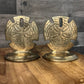 Vintage Pair of Brass Sand Dollar Shell Bookends