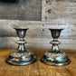 Vintage pair of IANTHE of England silver plated candlestick holders