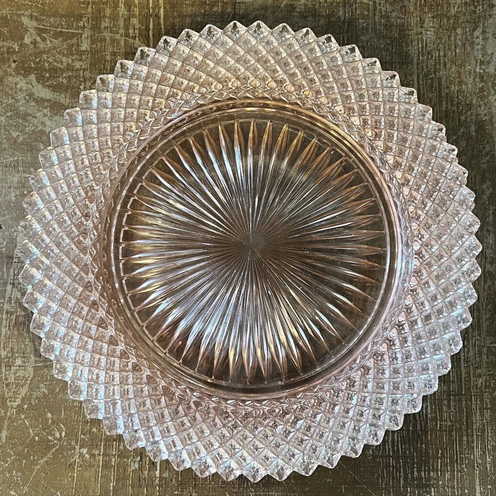 Miss store America Pink Depression Glass, A Beautiful Anchor Hocking Pink Cake Plate