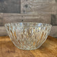 Vintage large diamond point glass bowl