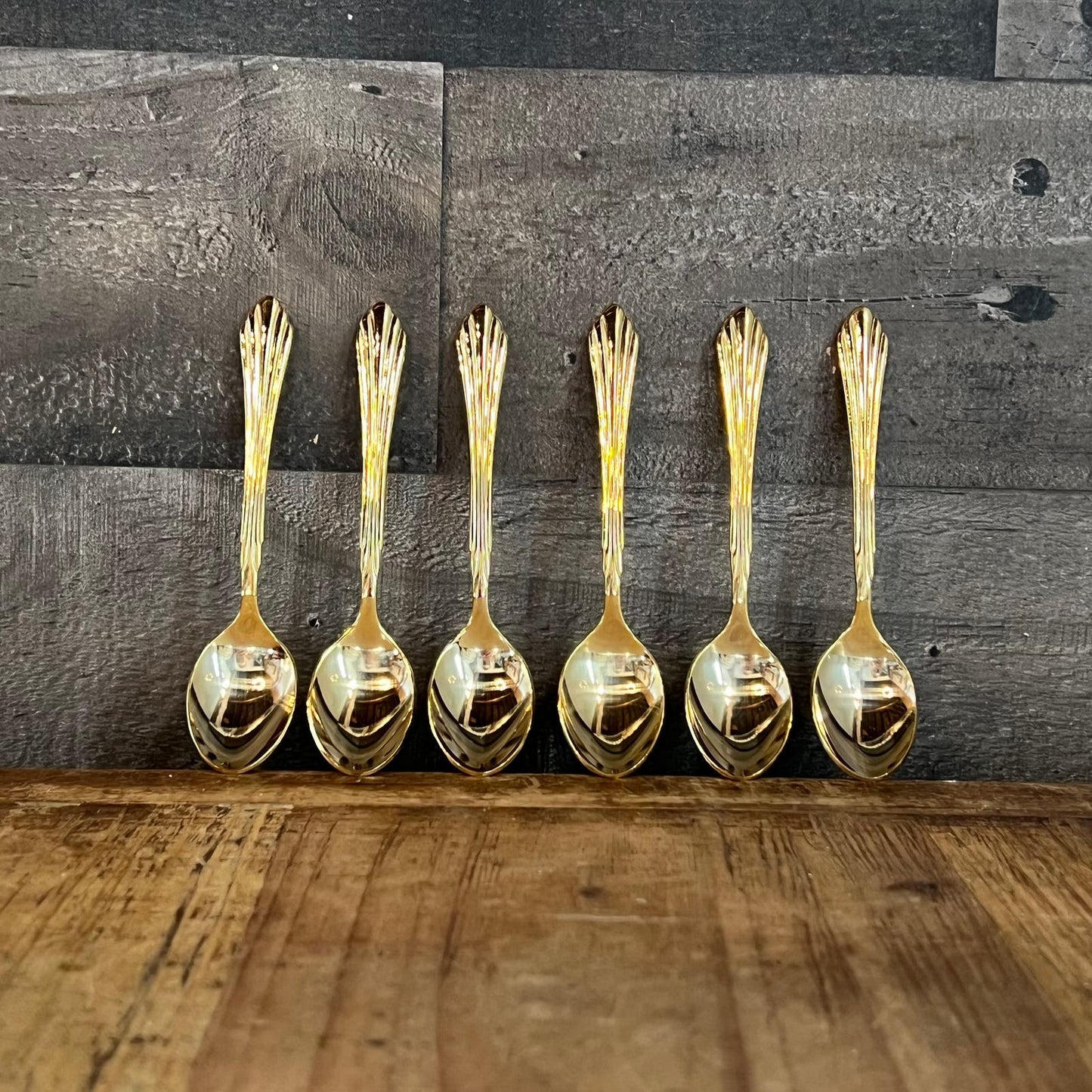 6 Century Gold Retroneu Spoons