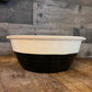 Vintage Universal Potteries Inc black and cream bowl