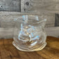 Genuine Fred unzipped clear glass hand blown bowl - vase