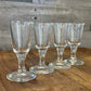 Short stem footed shot glasses - set of 4