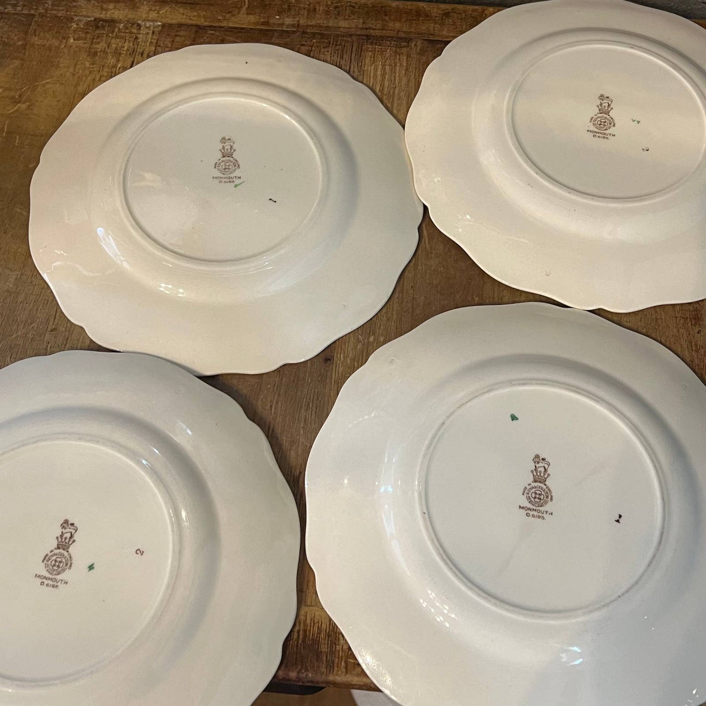 Royal Daulton England Monmouth D6195 plates - set of 4