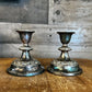 Vintage pair of IANTHE of England silver plated candlestick holders