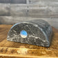 Grey Marble Stone Half Cylinder Bookend