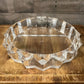 Faceted Lucite Grainware Carlisle Brutalist Chip Dip Dish - Beautiful Large Lucite Sawtooth Edge Divided Dish - Chip and Dip Bowl