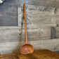 Long handle wood serving spoon