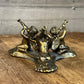 Vintage cherub angels playing trumpets figurine