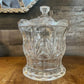 Royal Limited crystal biscuit barrel - lidded jar canister