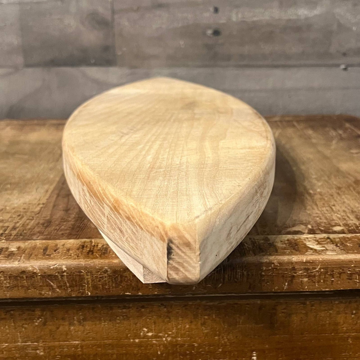 Almond shaped wood board platter tray - charcuterie board - cutting board