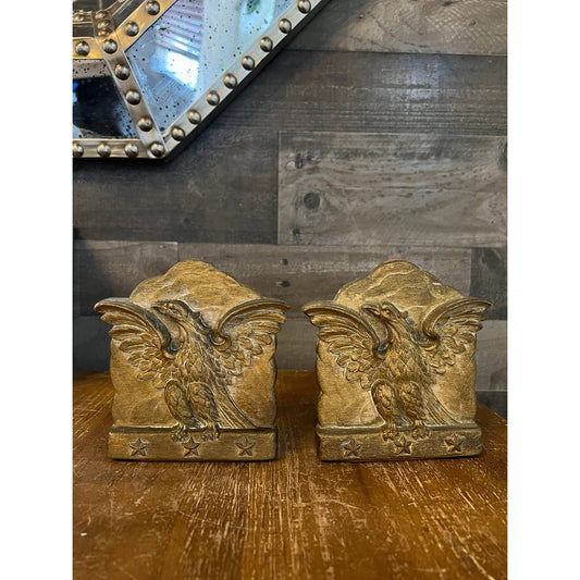 Vintage Syroco wood eagle bookends