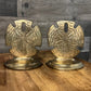 Vintage Pair of Brass Sand Dollar Shell Bookends