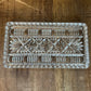 Rectangle crystal glass trinket tray