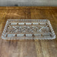 Rectangle crystal glass trinket tray