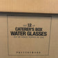 Pottery Barn Caterers Box Water Glasses - Short Stem Glasses - Set of 12