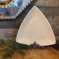 Vintage Tuxton heavy ceramic triangle plate - display tray - table centerpiece - cookie tray