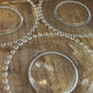 6 imperial glass candlewick bubble rim 8 1/2 inch plates