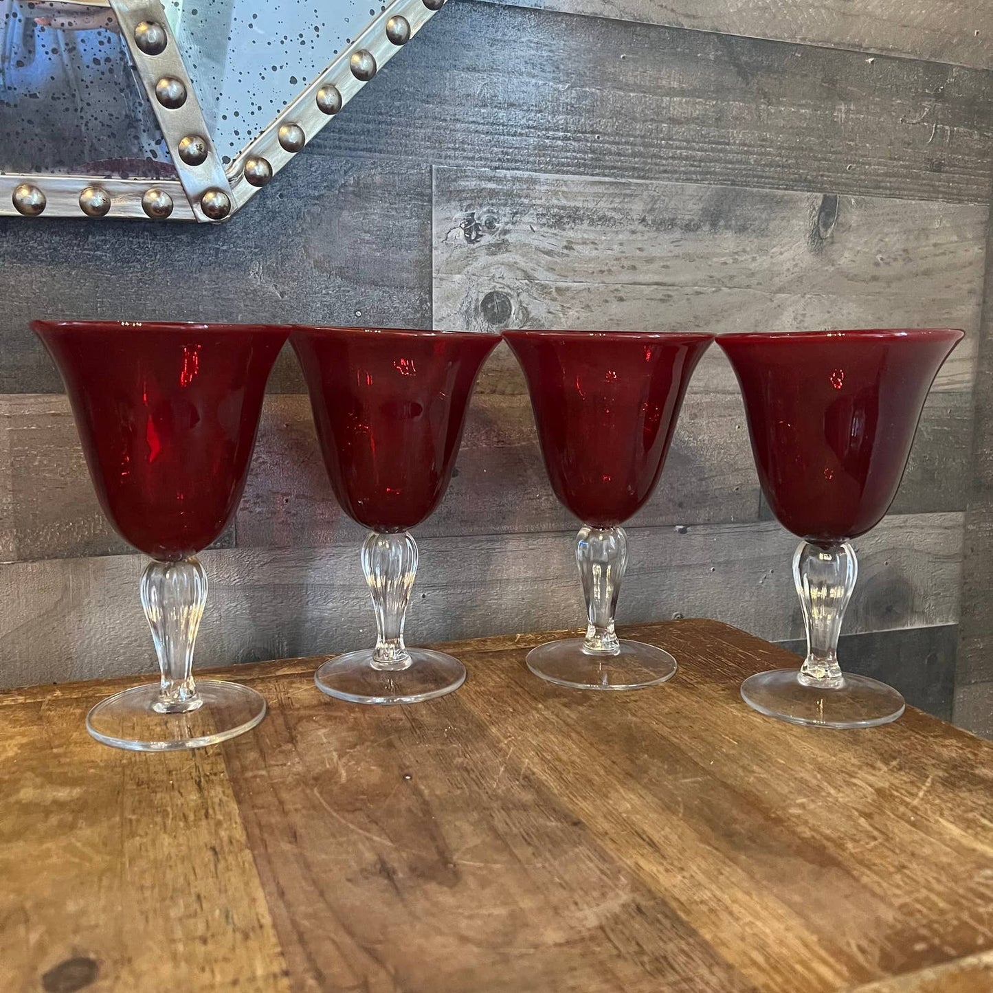 VINTAGE RUBY RED GLASSWARE CYBER MONDAY SALE