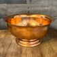 Vintage Coppercraft Guild aged copper footed pedestal bowl