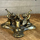 Vintage cherub angels playing trumpets figurine