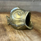 Vintage small brass fish open mouth ashtray - match holder