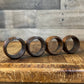 Vintage set of 4 wooden napkin rings