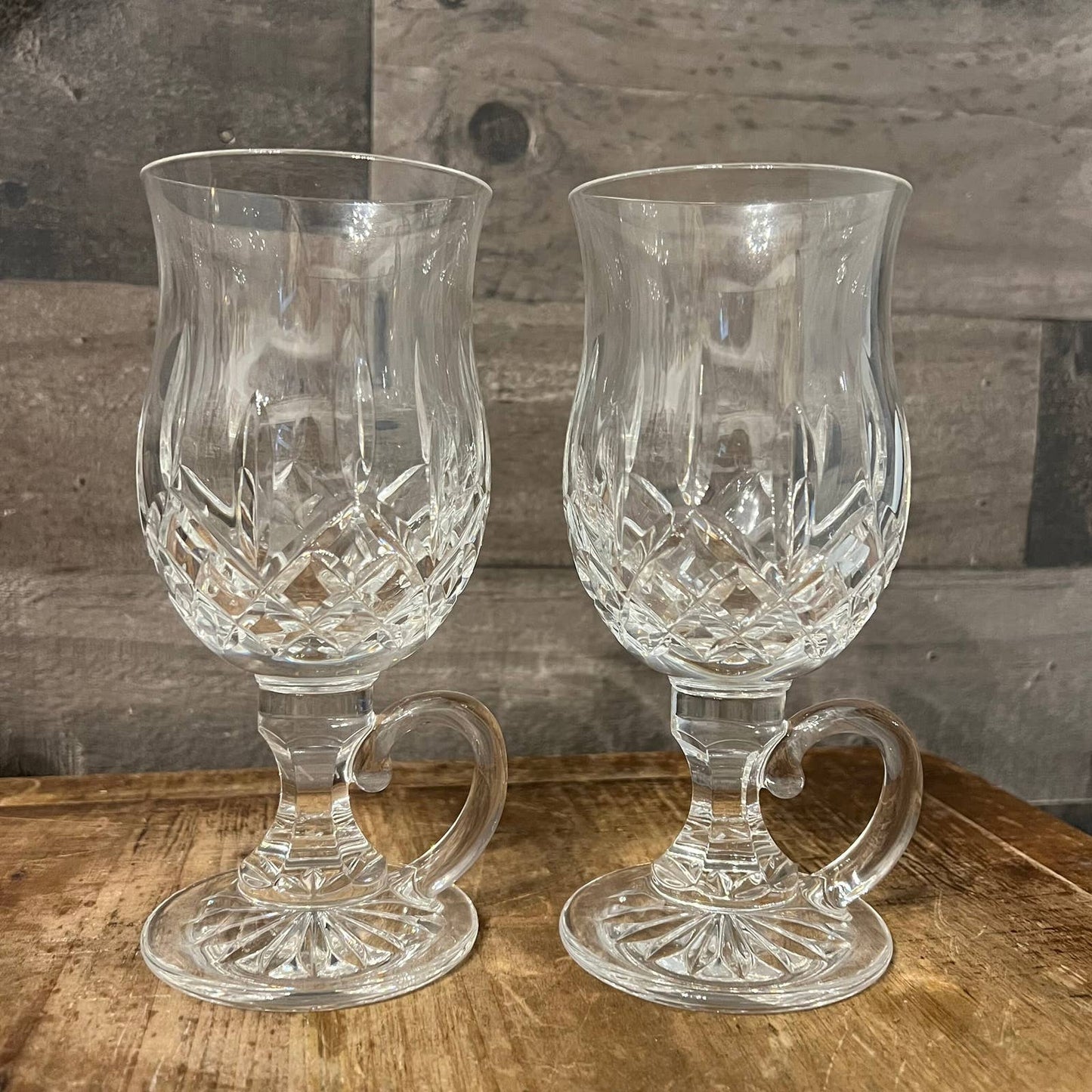Waterford Lismore Crystal Irish Coffee glasses - pair