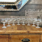 Set of 4 Bohemia crystal coupes - cocktail glasses