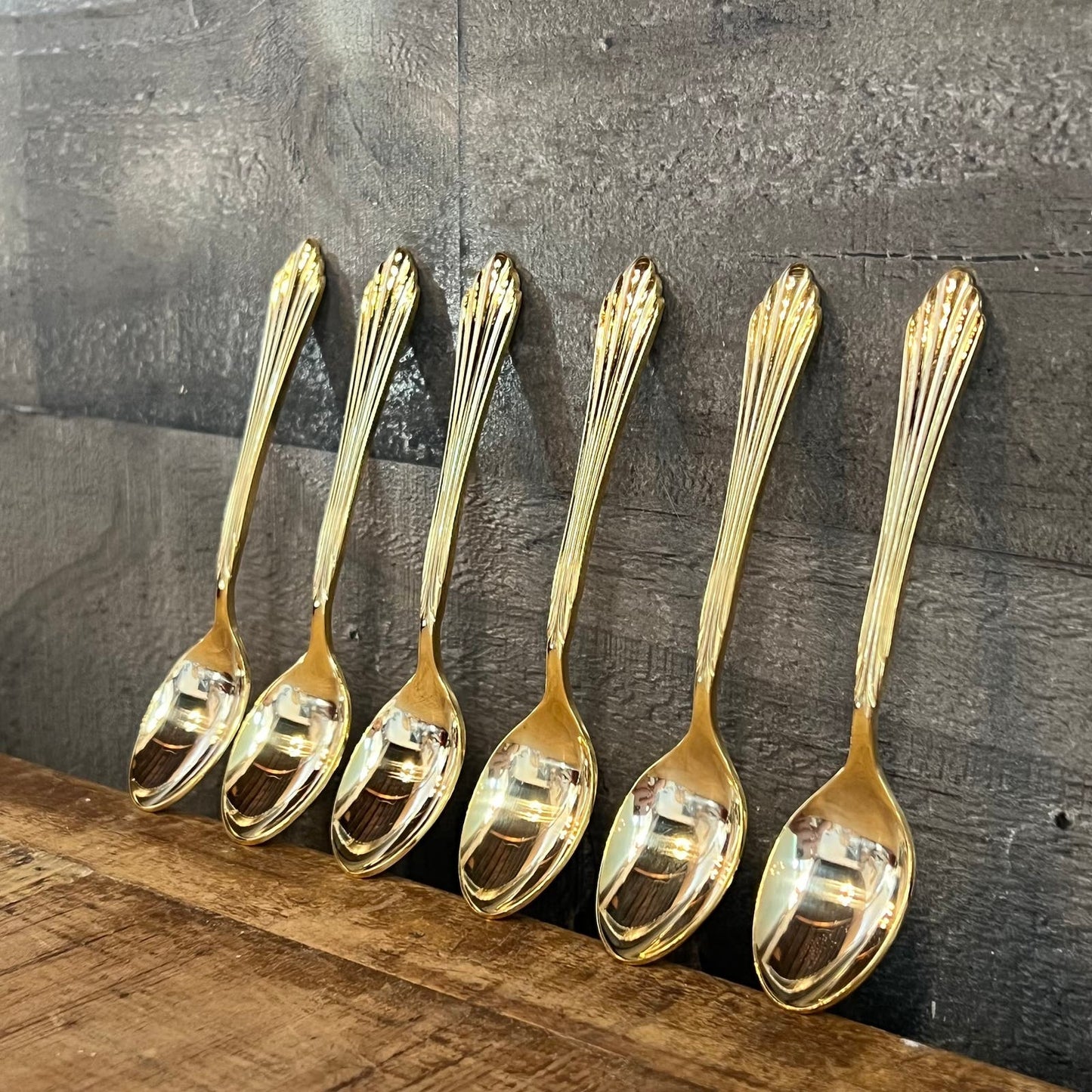 6 Century Gold Retroneu Spoons