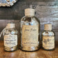 Trio of Christmas apothecary bottles - set of 3