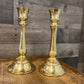 Vintage pair of brass Hallmark candlestick holders