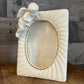 Vintage ivory and gold Angel picture frame