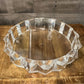 Faceted Lucite Grainware Carlisle Brutalist Chip Dip Dish - Beautiful Large Lucite Sawtooth Edge Divided Dish - Chip and Dip Bowl