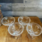 Vintage crystal coupes - set of 7