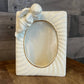 Vintage ivory and gold Angel picture frame