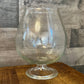 Clear glass brandy snifter / vase