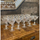 15 Fostoria Kimberly pattern crystal longstem glasses