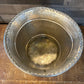 Vintage soldered hammered silver tone handled champagne bucket