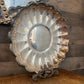 Reed & Barton vintage silverplated round scalloped tray - stamped Holiday 109