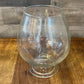 Clear glass brandy snifter / vase