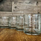 Vintage set of 8 anchor hocking tartan Manchester rocks glasses - rocks glasses - old fashioned glasses - short glasses - MCM glasses