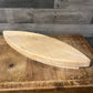 Almond shaped wood board platter tray - charcuterie board - cutting board