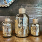 Trio of Christmas apothecary bottles - set of 3