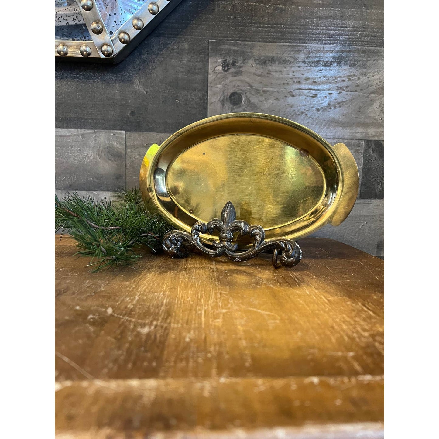 Vintage made in Italy brass tray